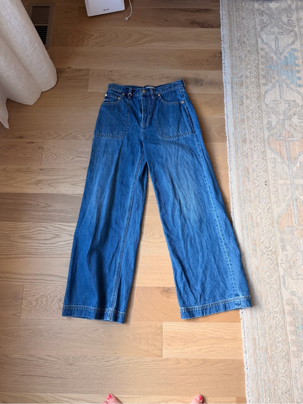 Gap x Cult Gaia High Rise Stride Chain Jeans